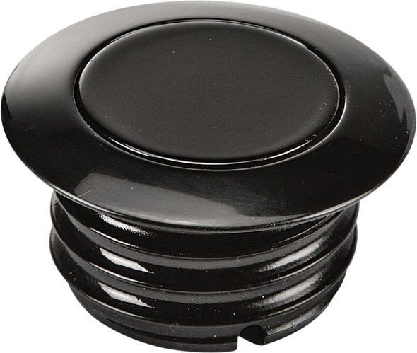 Harddrive Gas Cap Pop-Up Screw-In Smooth Vented Black 03-0329Bb-A