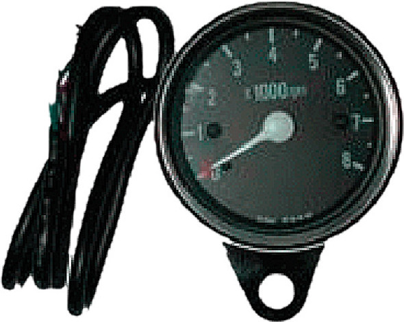 Harddrive Mini 8000 Rpm Tachometer Black Face 21-6910