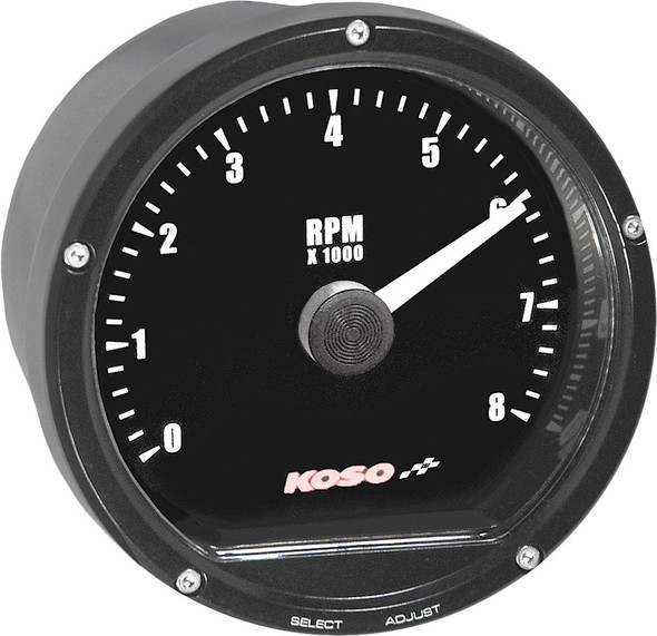 Koso Tnt Tachometer 8000 Rpm Black Casing Ba035112