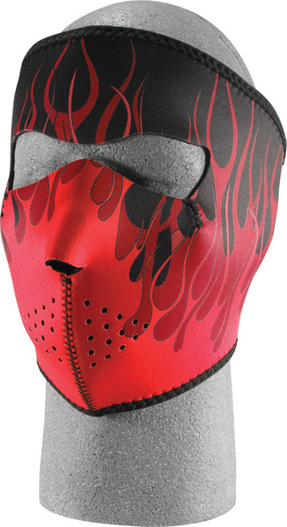 Zan Full Face Mask (Red Flames) Wnfm229