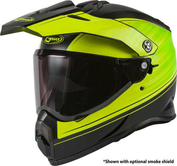 Gmax At-21 Adventure Raley Helmet Matte Black/Hi-Vis 2X G1211748