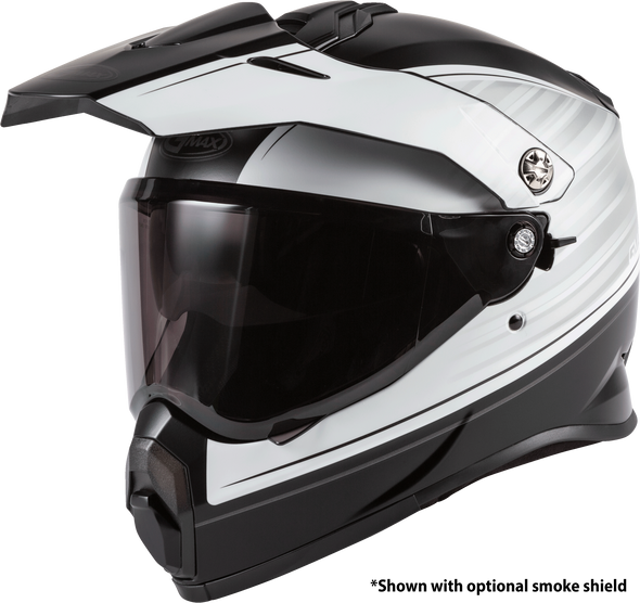 Gmax At-21 Adventure Raley Helmet Matte Black/White Lg G1211076