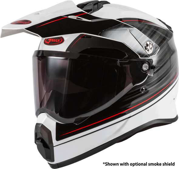 Gmax At-21 Adventure Raley Helmet White/Grey/Red Lg G1211016