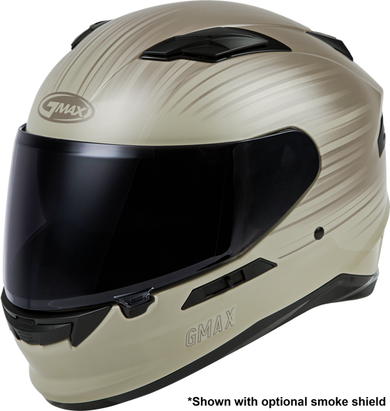 Gmax Ff-98 Full-Face Derk Helmet Smk Shield Matte Khaki/Sand Lg F1984826-Ece