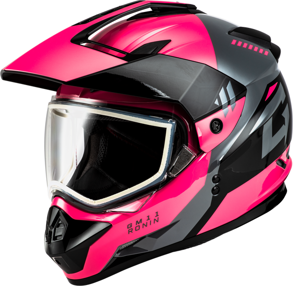 Gmax Gm-11 Ronin Helmet Black/Grey/Pink Sm A11151264