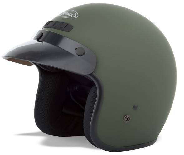 Gmax Gm-2 Open-Face Helmet Matte Green Sm G102714