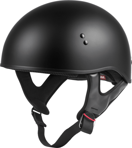 Gmax Hh-45 Half Helmet Naked Matte Black Md H145075