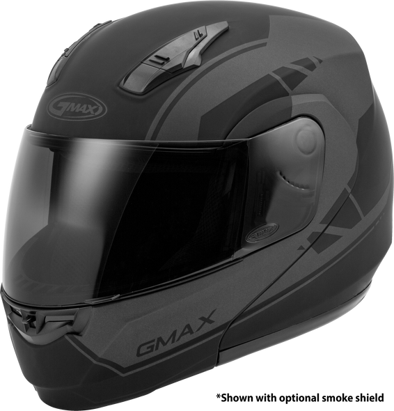 Gmax Md-04 Modular Article Helmet Matte Black/Grey 2X G1042508