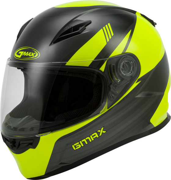 Gmax Youth Gm-49Y Full-Face Deflect Helmet Hi-Vis/Grey Ym G1493521