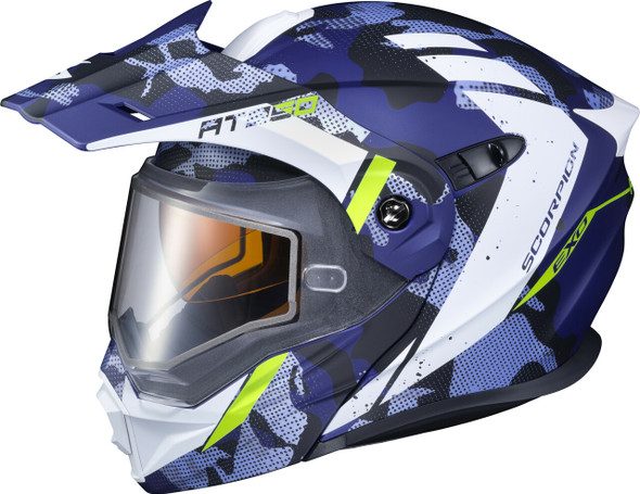 Scorpion Exo Exo-At950 Cold Weather Helmet Outrigger Matte Blue Sm (Dual) 95-1613-Sd