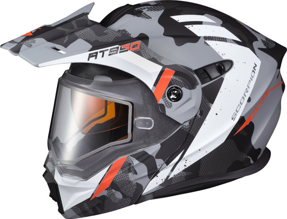 Scorpion Exo Exo-At950 Cold Weather Helmet Outrigger Matte Grey Lg (Dual) 95-1605-Sd
