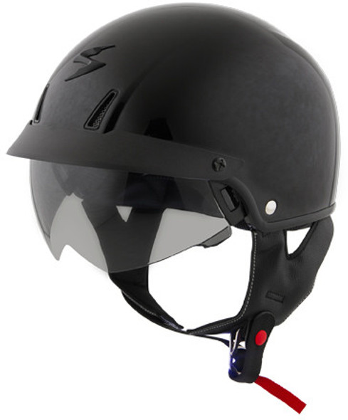 Scorpion Exo Exo-C110 Open-Face Helmet Gloss Black Xs C11-0032