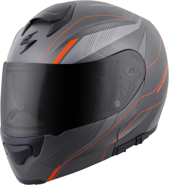 Scorpion Exo Exo-Gt3000 Modular Helmet Sync Grey/Orange 2X 300-1137