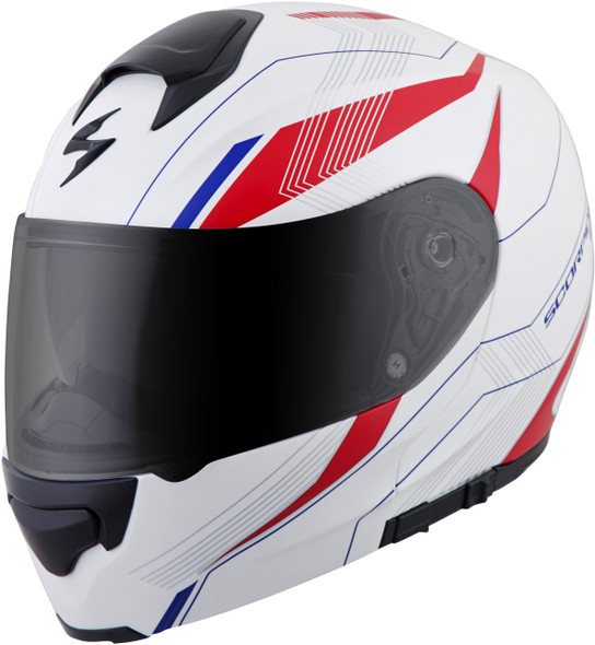 Scorpion Exo Exo-Gt3000 Modular Helmet Sync White/Red/Blue 2X 300-1037