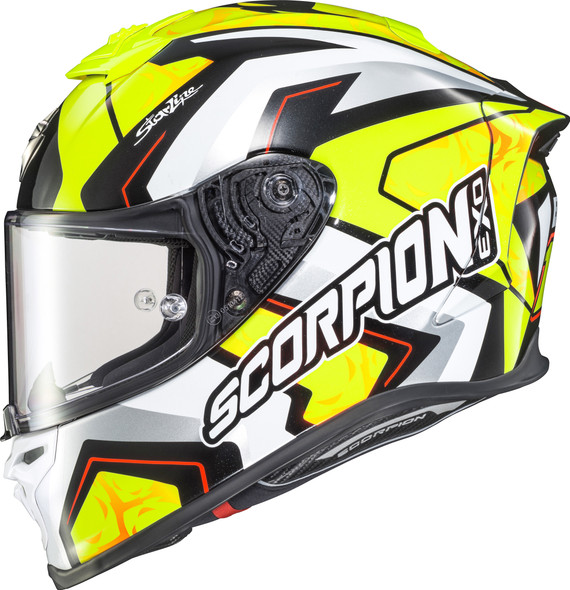 Scorpion Exo Exo-R1 Air Full Face Helmet Bautista Yellow 2X R1-3017