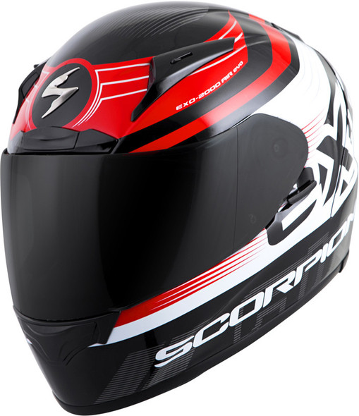 Scorpion Exo Exo-R2000 Full-Face Helmet Fortis Black/Red Md 200-7244