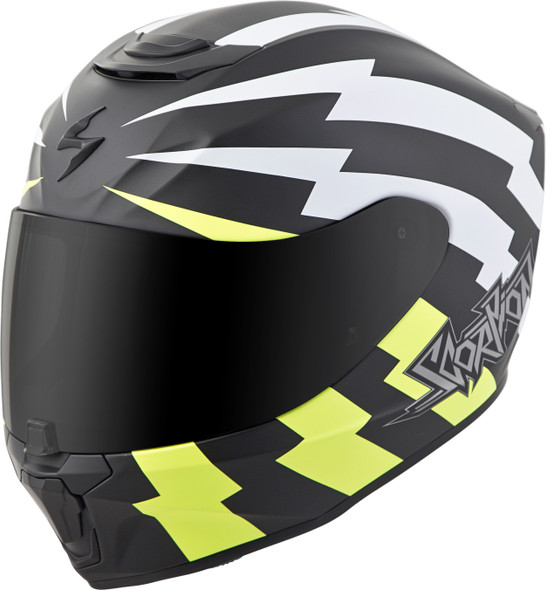 Scorpion Exo Exo-R420 Full-Face Helmet Tracker White/Neon 2X 42-1137