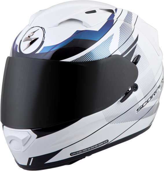 Scorpion Exo Exo-T1200 Full Face Helmet Mainstay White/Blue Ms T12-4603