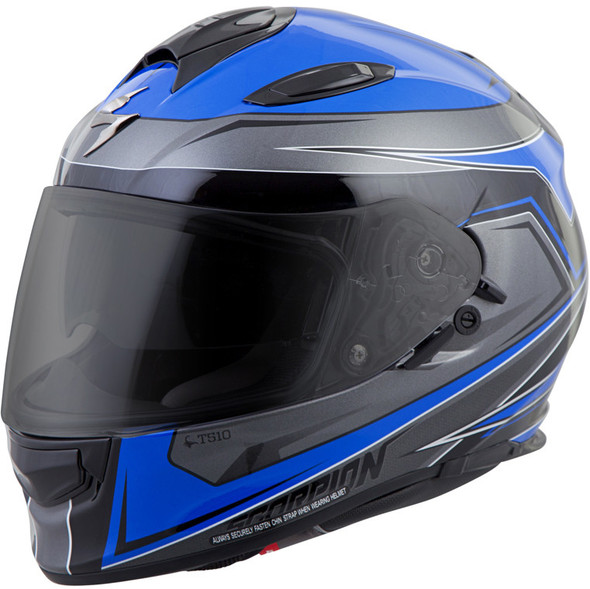 Scorpion Exo Exo-T510 Full-Face Helmet Tarmac Blue/Black Xs T51-1022