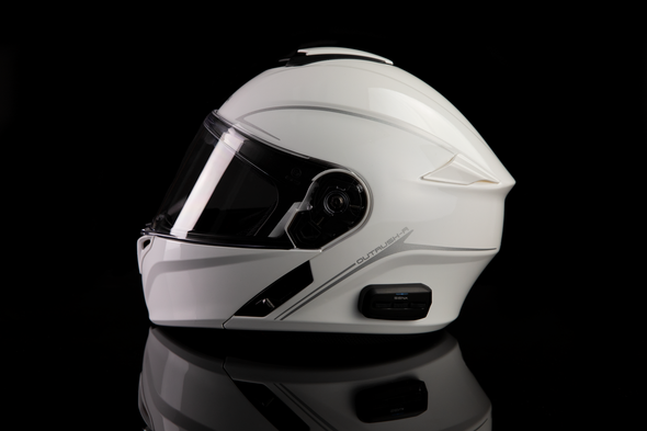 Sena Outrush R Flip-Up Helmet Glossy White Sm Outrushr-Gw00S3