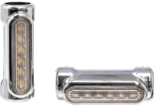 Letric Lighting Co Engine Guard Led Lights Chr White/Amber Llc-Egl-C