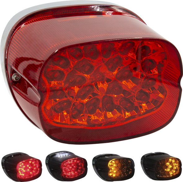 Saddle Tramp Led Taillight W/Turn Signals Red 99-16 Bc-Hdtl3