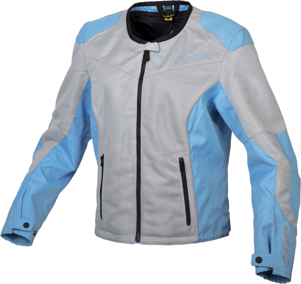 Scorpion Exo Women'S Verano Jacket Grey/Blue Lg 50902-5