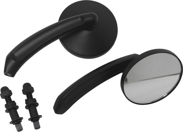 Harddrive Mirrors Black Round Black 18-129