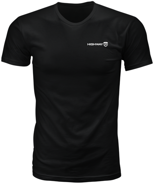 Highway 21 Corporate Tee Black Lg 489-1920~4