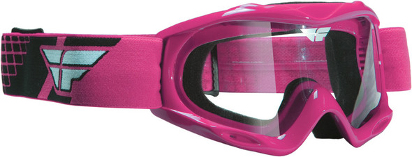 Fly Racing Focus Youth Goggle Pink W/Clear Lens 37-2215
