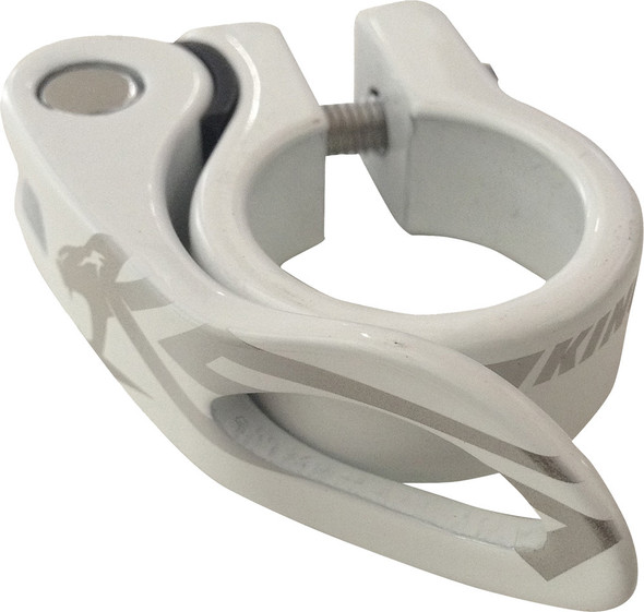 Kingstar Quick Release Seat Post Clamp White 25.4Mm 711484  32176