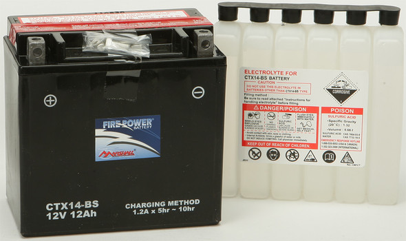 Marshalls Battery Maint Free Ctx14 -Bs Fire Power Ctx14-Bs~Mar