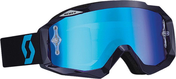 Scott Hustle Goggle Dark Blue W/Electric Blue Chrome Lens 238057-0003278