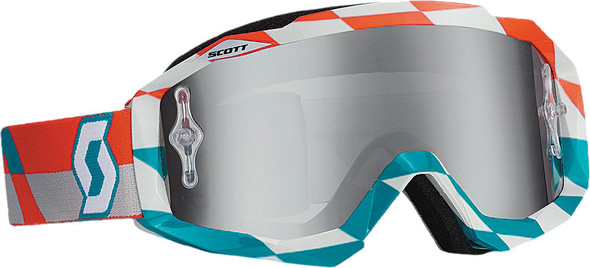 Scott Hustle Goggle Track Orange/ Blue W/Silver Chrome Lens 238057-4607269