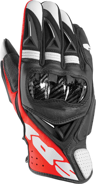 Spidi Str-3 Vent Coupe' Leather Gloves Black/Red 2X A145-021-2X