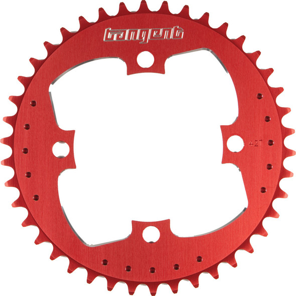 Tangent 4-Bolt Chainring Red 37T 27-1437R