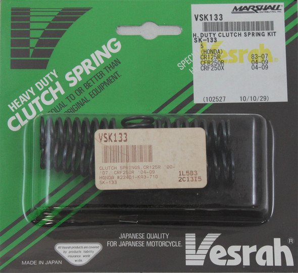 Vesrah Clutch Springs-Cr125R '0 0- '07- Crf250R '04-11 Sk-133