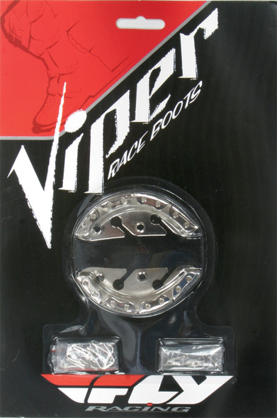 Fly Racing Viper/Stinger Toe Caps Y10-2 W /Screw Kit 360-5018
