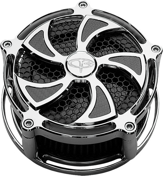 Prec. Billet Billet Air Cleaner Turbine (Chrome) Tur-210-3H-Chr