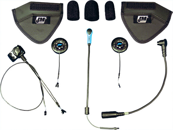 J&M Elite Headset Hi-Speaker Shorty Style Hs-Ehi787-Hjh-Xho