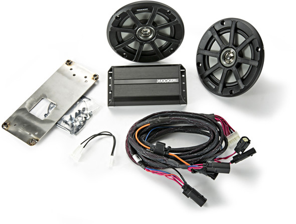 Kicker Front Speaker/Amp Audio Kit 14-Up Flht Models Fhdesu14