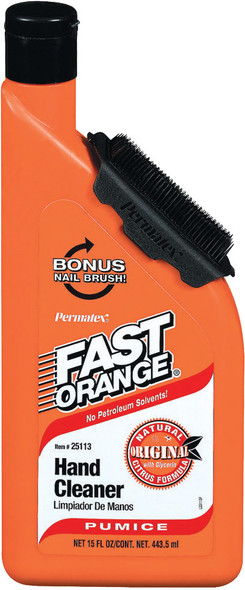 Permatex Hand Cleaner W/Nail Brush 15Oz 25113