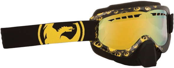 Dragon Mdx Goggle Gold Icon W/Gold Ion. Lens 722-1722