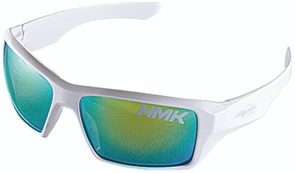 Hmk Jim Sunglasses White W/Pol. Revo Blue/Yellow Lens Hm5Jimw