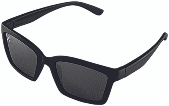 Hmk Johnnie Sunglasses Black W/Polarized Chrome Smoke Lens Hm5Johnnieb