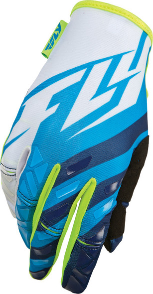 Fly Racing Kinetic Gloves Hi-Vis/Blue Sz 11 368-41111