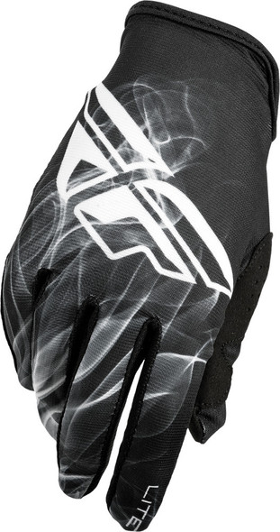 Fly Racing Lite Gloves Black/White Sz 7 368-01407