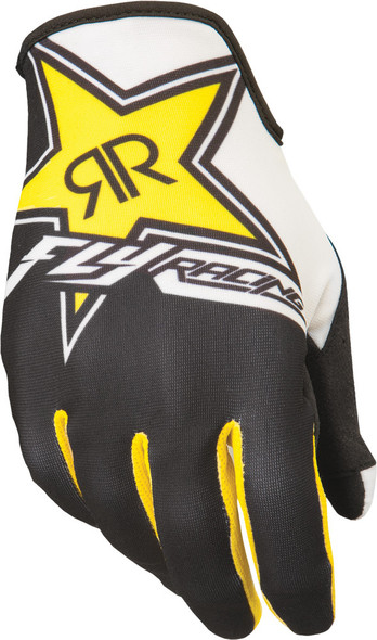 Fly Racing Lite Rockstar Gloves Yellow/Black Sz 10 369-01910