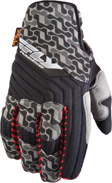 Fly Racing Switch Mx Gloves Black/Grey Sz 8 365-02008
