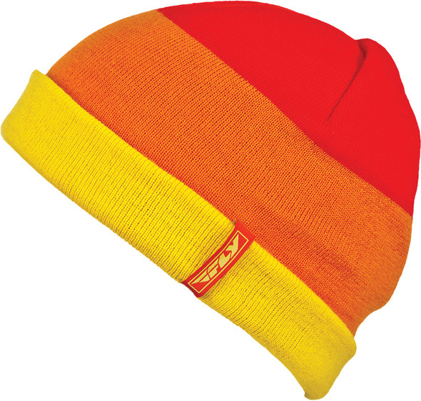 Fly Racing Color Block Beanie (Red/Yellow) 351-0332